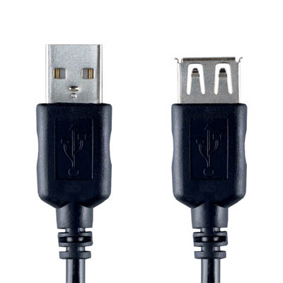 VCL4302 USB-A M - USB-A F 2.0m Καλώδιο USB Bandridge Value line, USB-A male - USB-A female σε μήκος 2m.